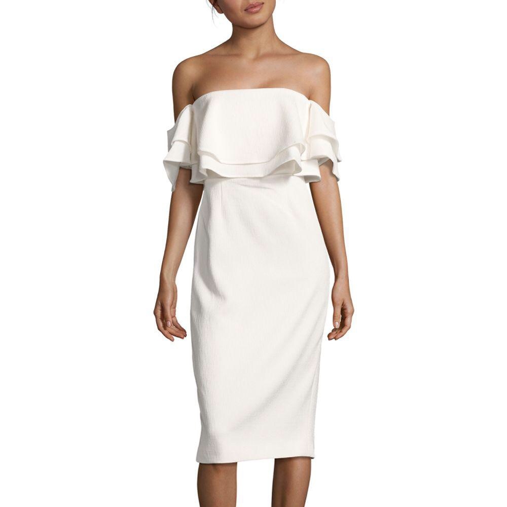 Keepsake Off the Shoulder Ivory Dress - Size S